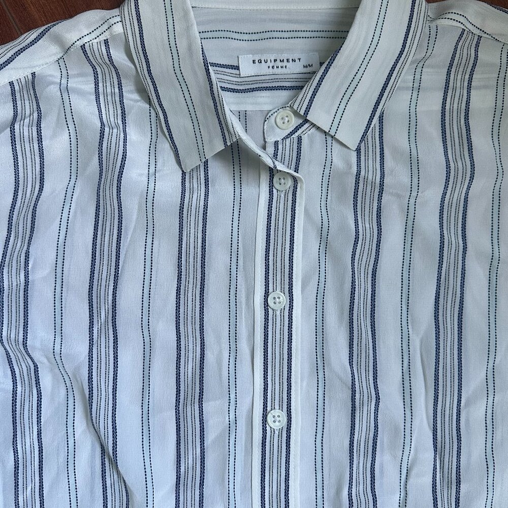 Striped Button-Up Shirt - Picture 5 of 7